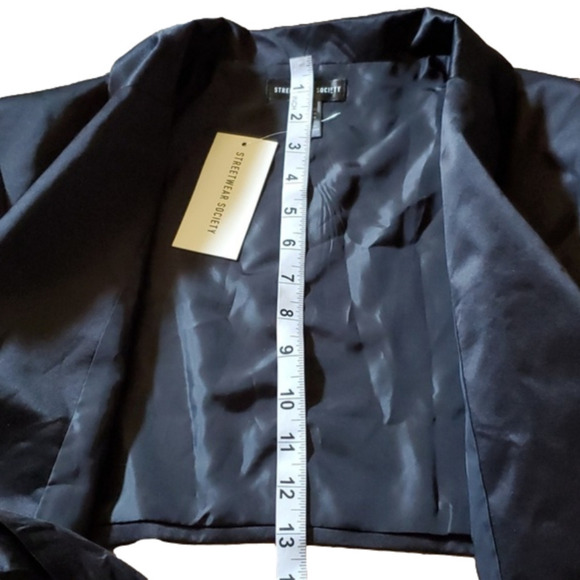 Streetwear Society Black Satin Wrap Shirt Medium - Picture 16 of 16